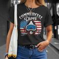 Commercial Diver American Flag Deep Sea Diving Scuba Dive Premium T-Shirt Gifts for Her