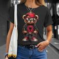 Cool Albanian Teddy Bear Albania Flag Outfit Street T-Shirt Geschenke für Sie