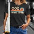 Cox Surname Retrointage 80S 90S Birthday Reunion T-Shirt Cadeaux pour elle