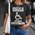 With Cross Band And Cross Band Crack Football Ski Injury T-Shirt Geschenke für Sie