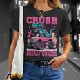 Crush Breast Cancer Awareness Pink Monster Truck Women Mom T-Shirt Gifts for Her