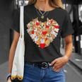 Cute Corgi Valentine Day Tee Heart Dog Lovers T-Shirt Gifts for Her