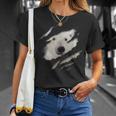 Cute Polar Bear Face Animal Rider Polar Bear Ripped T-Shirt Geschenke für Sie