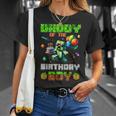 Daddy Of The Birthday Boy Party Video Gamer Pixel Number T-Shirt Gifts for Her