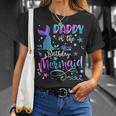 Daddy Of The Birthday Mermaid Matching Family T-Shirt Gifts for Her