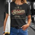 Das Ist Ein Abram Ding Das Würdest Du Nicht Verstehen Abram Name T-Shirt Geschenke für Sie