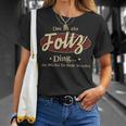 Das Ist Ein Foltz Ding Das Würdest Du Nicht Verstehen Foltz Name T-Shirt Geschenke für Sie