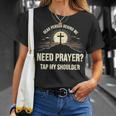 Dear Person Behind Me Need Prayer Tap My Shoulder Christian T-Shirt Gifts for Her