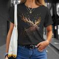 Deer Animal Motif Elk Forest Animal Print Deer T-Shirt Geschenke für Sie