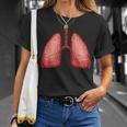 Disfraces De Grupo De Anatomía De Órganos Del Cuerpo Humano Disfraz De Pulmones Camiseta unisex Regalos para ella