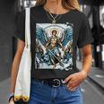 Disfraz De Ángel San Patrono San Miguel Arcángel Camiseta unisex Regalos para ella