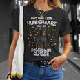 Dobermann Glitter Dog Holder Idea Dobi Dogs Fun T-Shirt Geschenke für Sie