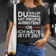 Einmal Mit Profis Arbeiten Baustelle Craftsman T-Shirt Geschenke für Sie