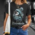 Eisbaderin Winter Swimming Penguin Women's Ice Bathing T-Shirt Geschenke für Sie