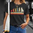 Evolución Del Hombre Contrabajo Música Retrointage Bajista Camiseta unisex Regalos para ella