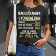 Excavator Driver Hourly Wage Digger Guide Machine Guide Work T-Shirt Geschenke für Sie