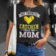 My Favorite Catcher Calls Me Mom Softball Catcher Mom T-Shirt Gifts for Her