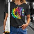 My Favorite People Call Me Nana Grandma Sunflower Tie Dye T-Shirt Gifts for Her