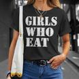 Filles Qui Mangent Gymmer Fitness T-Shirt Cadeaux pour elle