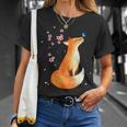 Fox Japanese Cherry Blossom Flowerintage Fox S T-Shirt Geschenke für Sie