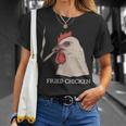 Fried Chicken 420 Smoking Marijuana Stoner Weed Meme T-Shirt Gifts for Her