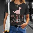 Bae For Auntie Saurus Cute Aunty Dinosaur Aunt Camiseta unisex Regalos para ella