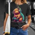 Capybara Gamerideo Games Lovers Capybara T-Shirt Geschenke für Sie