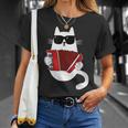 Cat Sunglasses Accordionist Accordion Musician T-Shirt Geschenke für Sie