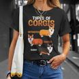 Corgi Types Untoasted Toasted Burnt Cute Puppy Corgis T-Shirt Gifts for Her