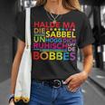 Hessen Dialect Saying Halt Dein Klapp T-Shirt Geschenke für Sie