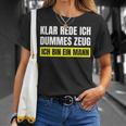 Saying Ironic Stupid Stuff I Am A Man T-Shirt Geschenke für Sie