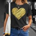 Golden Heart T-Shirt Geschenke für Sie