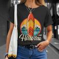 Hawaii Surfing Outfit Aloha Surfboard Retrointage Beach T-Shirt Geschenke für Sie