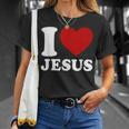 I Heart Jesus I Love Jesus T-Shirt Gifts for Her