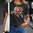 Heart Playing Lacrosse Lacrosse Player Valentine's Day T-Shirt Gifts for Her