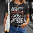 Humour Bateau Capitaine Marin Bateaux Bateau T-Shirt Cadeaux pour elle