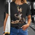 Hund Isst Pizza Afrikanischer Wildhund T-Shirt Geschenke für Sie