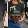 I'm Done Teaching Let's Go Hiking Teacher Camping Lover T-Shirt Gifts for Her