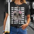 I'm Just A Girl Sad Hamster Meme T-Shirt Geschenke für Sie