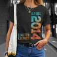 Impresionante Edición Limitada Abril 2014 Retro 2014Intage 2014 Camiseta unisex Regalos para ella