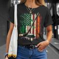 Irish Usa Flag Leprechaun Lucky Hockey St Patrick's Day T-Shirt Gifts for Her