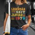 Januar 1979 Lustige Geschenke 46 Geburtstag T-Shirt Geschenke für Sie