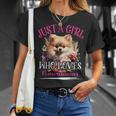 Just A Girl Who Loves Pomeranians Dog For Girls T-Shirt Gifts for Her