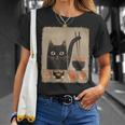 Kawaii Cat Eating Sushi Japanese Anime Cute Sushi Cat Girls T-Shirt Gifts for Her