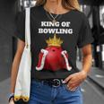 King Of Bowling Bowling Bowling T-Shirt Geschenke für Sie