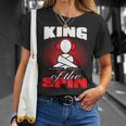 King Of The Spin Edm Dj Music Lover Camiseta unisex Regalos para ella
