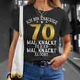 Krisige 70 Mal Knackt Es Hier Mal Da 70 Birthday S T-Shirt Geschenke für Sie