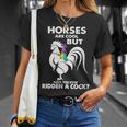 Les Chevaux Sont Cool Mais Avez-Vous Déjà Monté Un Coq T-Shirt Cadeaux pour elle