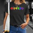 LGBTQ Boo Ghost Spooky Halloween Rainbow Gay Pride T-Shirt Gifts for Her