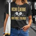 Liebe Es Wenn Meine Frauch Mich Padel Spielen Lässt T-Shirt Geschenke für Sie